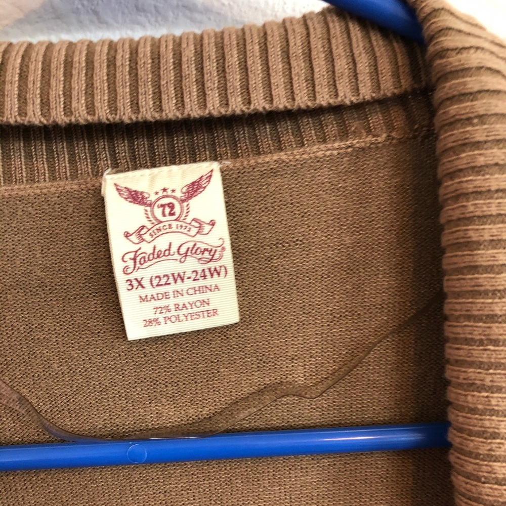 Brown tan cardigan